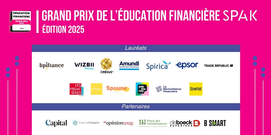 Le Grand Prix de l'Éducation Financière SPAK dévoile ses lauréats