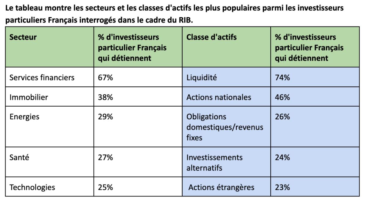 Que contient le portefeuille d’un investisseur particulier moyen en France ?