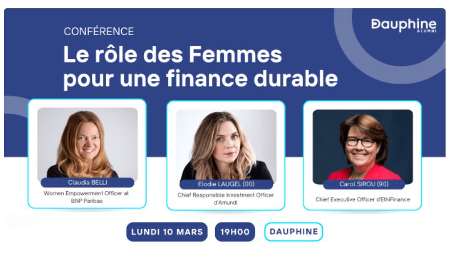 Le rôle des Femmes pour une finance durable