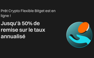 Bitget lance Prêt Crypto Flexible avec jusqu'à 50% de remise sur le taux annualisé