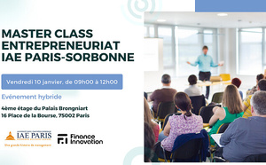 Master Class Entrepreneuriat IAE Paris